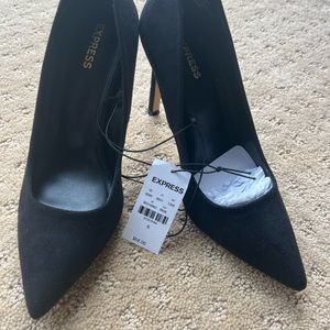 Brand new with tags.Express faux suede heels/pumps Size 6.Brand new/never worn.